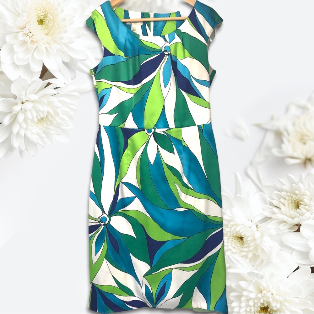 Dress Barn Floral Print Dress Size 10